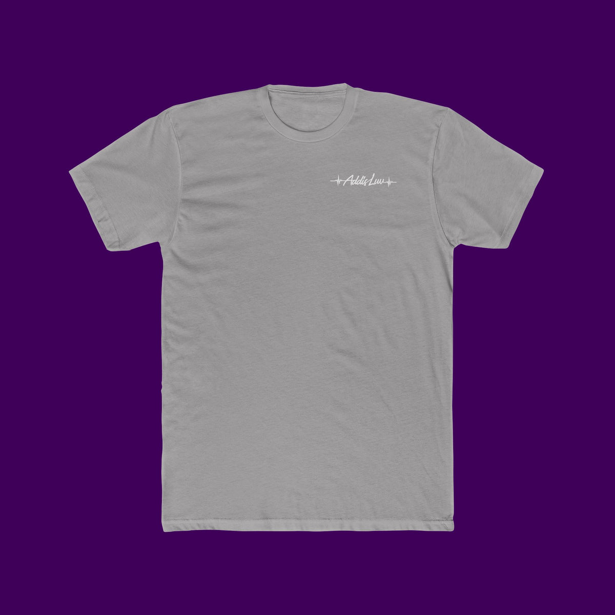 Addis Luv White Cotton Crew Tee
