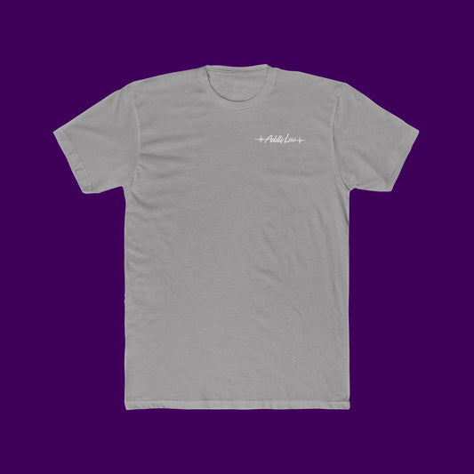 Addis Luv White Cotton Crew Tee