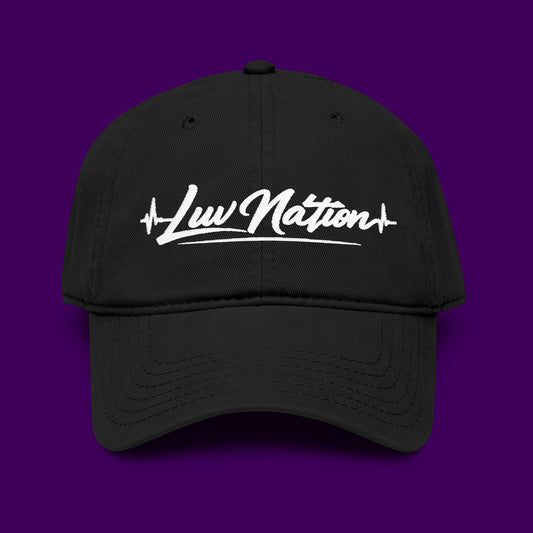 Luv Nation Garment Washed Gray Baseball Cap